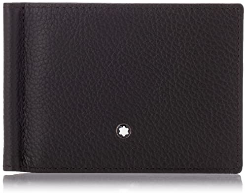 Montblanc Meisterstück Geldbeutel MST Soft Grain Wallet 6cc mit Clip S Münzbörse, Braun