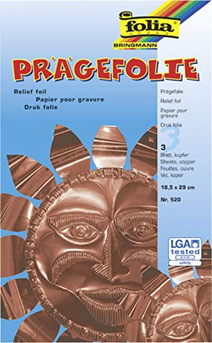 KnorrPrandell 8260060 Prägefolie, 18.5 x 29.0 cm, kupfer