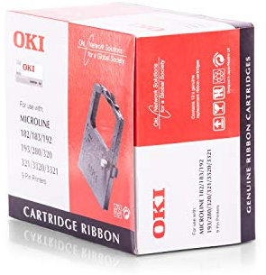 Oki Farbbänder ML 182/390 Nylon schwarz