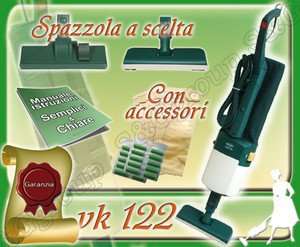 ASPIRAPOLVERE USATO GARANTITO VORWERK FOLLETTO KOBOLD VK 122 GARANTITO SCOPA