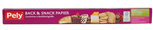 pely 5212 Back und Snack Papier, 38 x 42 cm, 20 Bögen