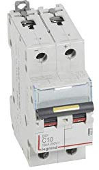 Disjoncteur DX³ 16kA courant continu 10A courbe C - 2 modules