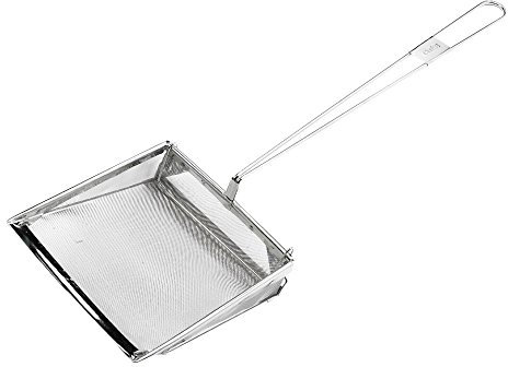 Chef Set 20 cm Rectangle Stainless Steel Fat Skimmer 50 Mesh, Silver, 67.6 x 20 x 6 cm