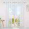 Yujiao Mao Voile Vorhang Ösen Gardinen Schal Uni Transparent Ösenvorhang 1er-Pack BxH 140x175cm Weiß