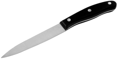 NIROSTA FIT Cuchillo multiusos, Cuchillo Cocina, Cuchillo Verduras, Cuchillo Carne de 22cm, (Color: Negro e Inoxidable) 1 ud.