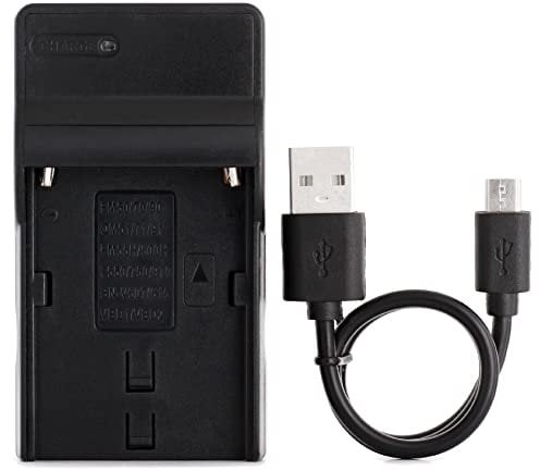 NP-FM50 USB Charger for Sony CCD-TRV308, CCD-TRV138, CCD-TRV328, DSLR-A350, DSLR-A100, DSLR-A200, DSR-PD170, DSR-PD150, HVR-Z5U, HVR-Z1U, MVC-CD400 Camera and More