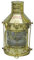 linoows XL Ankerlaterne, Petroleum Lampe, Schiffslaterne, Leuchte Messing poliert 39 cm