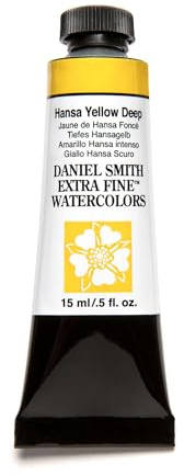Daniel Smith, Hansa Yellow Deep Extra Fine Watercolor 15ml Paint Tube, 5 Fl Oz (284600040)