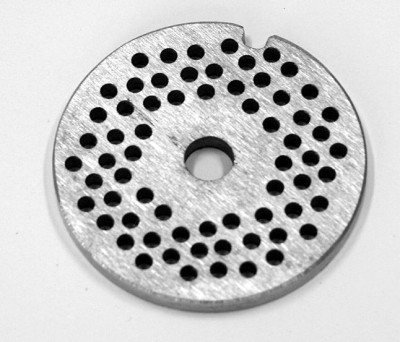 Lochscheibe zu GEFU Fleischwolf Größe 5 (Durchmesser: 8 mm)