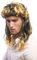 WIG ME UP - AD-017 P103T35 Perruque Femmes Hommes Carnaval mulet prolo 80 Noir Blond doré Lisse strié bouclé