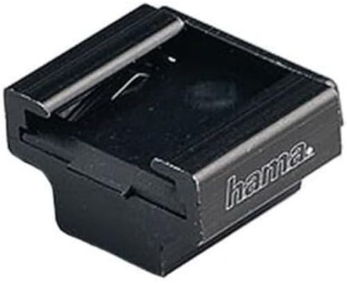 Hama Aufsteckschuh mit Isolierplatte für Blitzzubehör, Gewinde 1/4, Schwarz