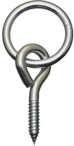 National N220-657 2062BC Ring with Screw Eyes in Zinc, 3/8 x 3-1/2