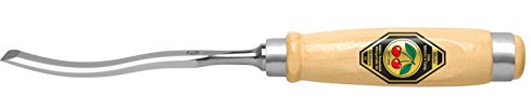 KIRSCHEN Werkzeuge 1051010 | S-Form-Beitel mit Weißbuchenheft, 10mm