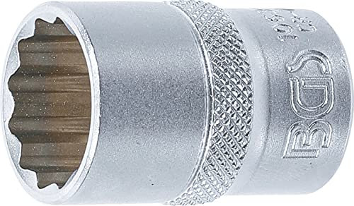 BGS 10639 | Steckschlüssel-Einsatz Zwölfkant | 12,5 mm (1/2) | SW 19 mm