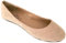 Shoes 18 Womens Classic Round Toe Ballerina Ballet Flat Shoes 8600 Nude Micro UK 5