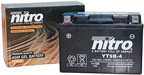 Batterie Nitro YT9B-4 Gel 12V 8AH (wartungsfrei)