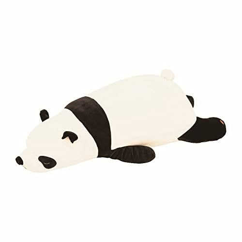 Nemu Nemu Animals 6209829 Plüschtier, Panda Paopao, Kuscheltier, extra weich und kuschelig, Stofftier, Designed in Japan, Kuschelkissen, Größe L, 51 cm