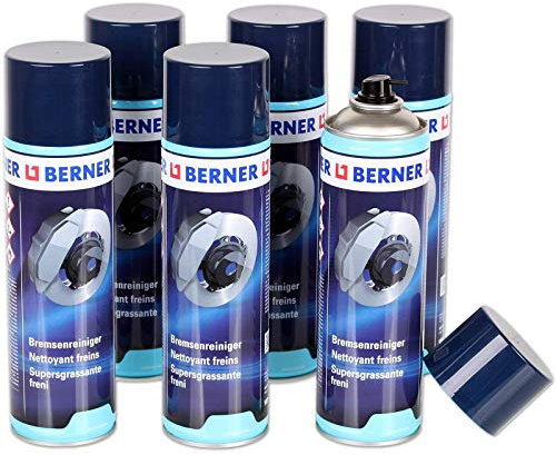 [€4,60/1L] 6x BERNER BREMSENREINIGER 500ml DOSE TEILE REINIGER BRAKE CLEANER