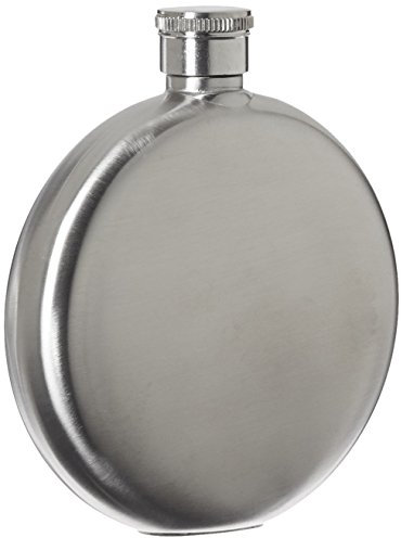Relags Flachmann 'Brush', rund, Silber, 150 ml