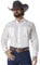 Wrangler Men's Sport Western Basic Two Pocket Long Sleeve Snap Shirt Shirt, White, L