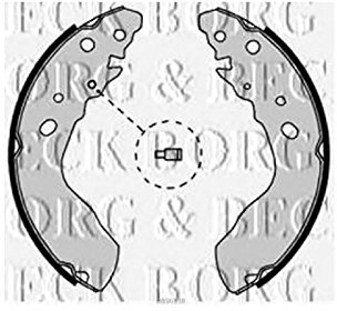 Borg & Beck BBS6338 Rear Brake Shoes To Fit Suzuki Vitara 2 0 6/95-3/98