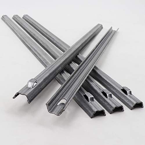 Aquagart 30 W-Proﬁl Zaunanker I stabile Erdanker aus verzinktem Bandstahl für Wild-Zaun Weide- u. Maschen-Draht I Bodenanker zur Befestigung von Knoten-Geﬂecht in der Erde I Erdnägel 50 cm