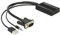 DeLock 62597 VGA zu HDMI Adapter mit Audio, Schwarz