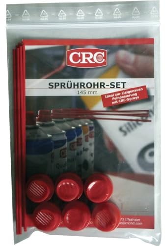 CRC 32596 sprhrohr di set per bombolette spray, 145 mm, rosso