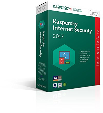 Kaspersky Internet Security 2017 | 3 postes | 1 an | PC/Mac/Android/iOS | Téléchargement