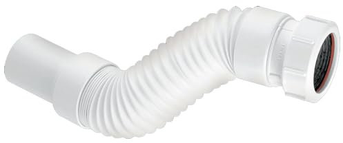 McAlpine FLEXCON5 Flexible Fitting-Universal Connection x PVC Plain Spigot, White