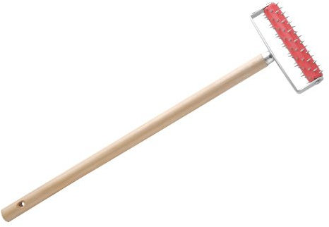 Schuller Stachelwalze 15cm mit Holzstiel 50cm lang (Igelwalze / Tapetenigel)
