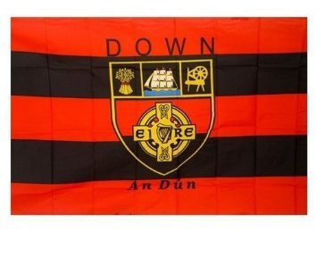OFFICIAL DOWN GAA COUNTY FLAG LARGE 152cm x91cm LIMITED STOCK