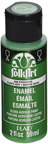 Folk Art Emaille-/Bratenspritze Farbe Dunkelgrün (Evergreen)