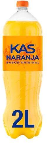 Kas naranja Refresco con zumo de naranja, ZERO, botella de 2 litros