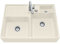 Villeroy & Boch Spülstein Doppelbecken Ivory Beige Keramik Aufsatz Spüle Modul