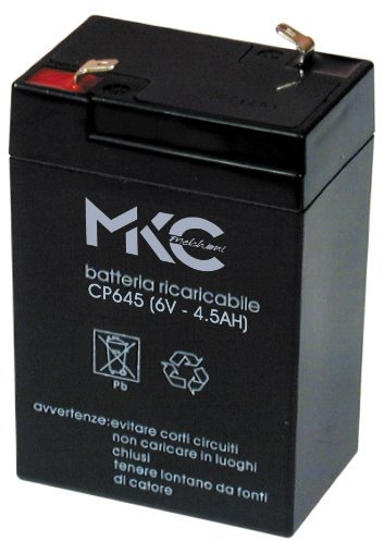 Melchioni Batteria al Piombo 6 Volt 4 Ampere