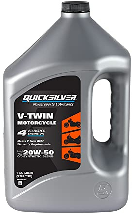 Quicksilver 20W-50 Synthetic Motorcycle Oil, 1 Gallon