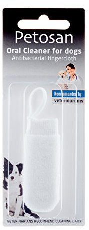 Petosan Mundreiniger Fingertuch für Hunde Fingerzahnbürste Hund Effektiver Zahnpflege Hund