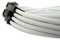 Gelid Solutions Cable 6-2 PIN PCI-E | Single Sleeve White | AWG 18 | Sizes 30cm | Color: white