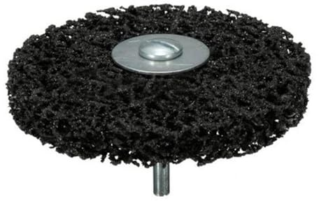 Dapetz ® 100mm Rotary Abrasive Stripping Disc for Rust & Paint Removal, Polyurethane Coated Nylon with Silicon Carbide, Fits 6mm Shank Angle Grinder, Ideal for Metal, Wood & Fiberglass Prep