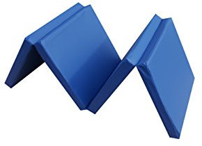 NiroSport Turnmatte Klappbar 180 x 60 x 5 cm Blau Klappmatte RG 25 Weichbodenmatte Matte Gymnastikmatte Fitnessmatte Sportmatte Bodenmatte Schutzmatte