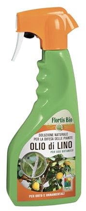 Flortis, 1331910, Olio di Lino RTU, Migliora le Difese Naturali delle Piante contro la Cocciniglia, Formato da 500 ml