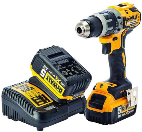 Dewalt DCD796P2-GB 18 V XR Brushless Compact Combi Drill with 2 x 5 A Lithium-Ion Batteries by DEWALT
