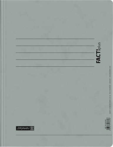 Brunnen 102010580 Spiralhefter FACT!plus (A4, aus Karton) grau