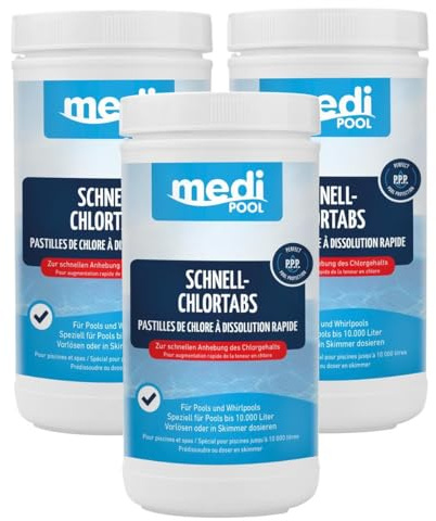 Medipool 504601MP Schnell-ChlorTabs, 3 x 1KG