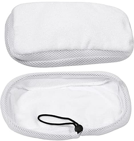 Spares2go Hard Floor Cleaning Cloth Pads for Morphy Richards 720020 720021 720502 9 in 1 Steam Cleaner Mop (Pack of 2)