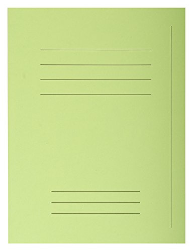 Exacompta - Ref 435013E - Forever Printed Square Cut Folder - 240 x 320mm in Size, Suitable for Storing A4 Documents, Made from 220gsm Recycled Card - Green (Pack of 50)