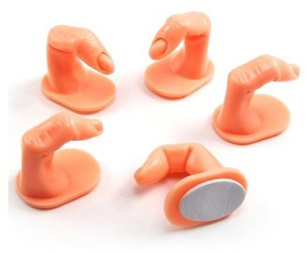5 Stück Modellier- und Übungsfinger für künstliche Fingernägel Tips Nagel Design uebungsfinger Training Praxis Anzeige Finger Fingernagel Acryl von Boolavard® TM