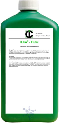 ILKA® - Flufix Steinpolitur | 10 L | Politur Polierfluat für alle Natur- und Kunststeinarten sowie Parkett | einsetzbar bei Solnhofer Platten, Marmor, Mosaik, Keramik, Steinholz, Terrazzo usw.