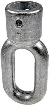 Stahl Markisenöse Kurbelöse, Öse für Markise, 10 mm Bohrung, Grau, Zink